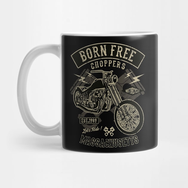 Born Free Choppers Motorcycle Hogs Big Bikes Motor bikes by MrWatanabe